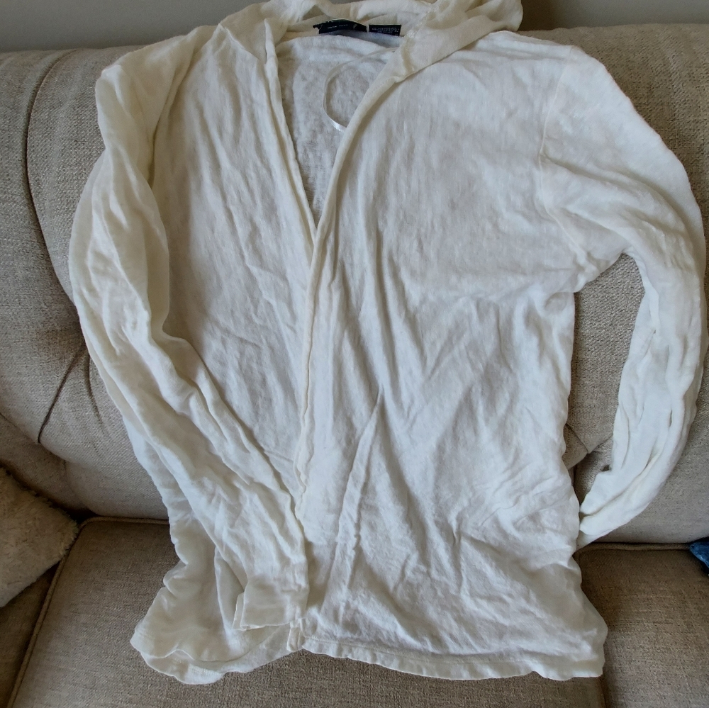 Linen Hooded Sweater